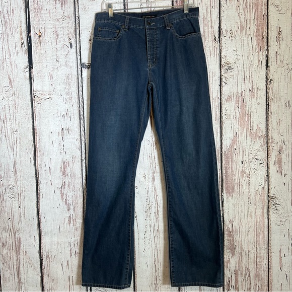 John Varvatos Straight Leg Button Fly Cotton Denim Jeans Size 32 x 31.5 EUC - Picture 3 of 16